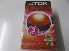71956 - TDK E-240 HSEN - HIGH QUALITY VHS VIDEO LEERKASSETTEN 3er PACK - NEU!
