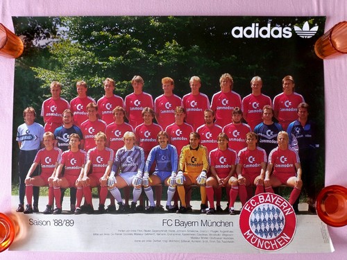 Bayern adidas poster 1988 - bayern,