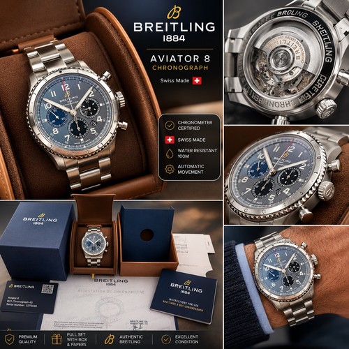 Wie neu breitling aviator 8 - wie,
