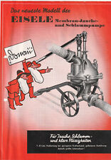 Prospekt  Eisele Membran Jauche und Schlammpumpe von 1937