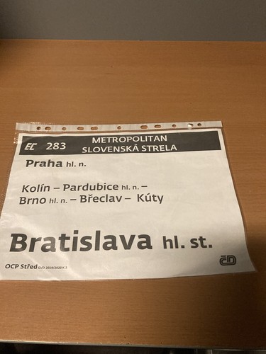 Original zuglaufschild der - zuglaufschild,