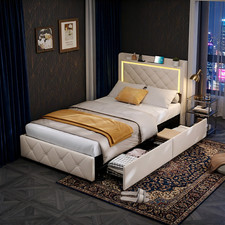 90x200 Polsterbett Einzelbett
