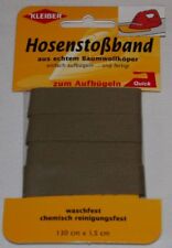 Kleiber Hosenstoßband beige zum Bügeln 130 cm x1,5cm