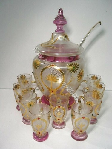 B43 antikes bowle set - bowle, service