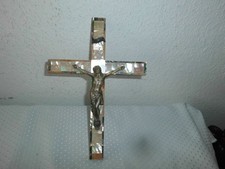 Kruzefix Holzkreuz Perlmut