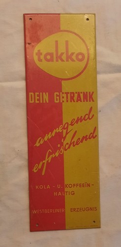 Reklameschild takko - reklameschild, "takko"