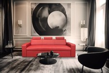 Moderne Echtleder-Sofa mit