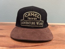 Camel Trophy Adventure Wear Snapback Cap leather visor 90s vintage