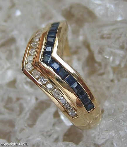 Ring mit safir safiren saphir - ring,