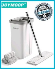 JOYMOOP Mop and Bucket with Wringer Set, Hands Free Flat Floor Mop and Bucket