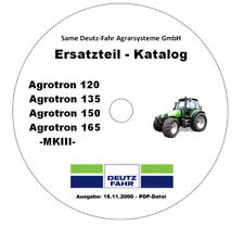 Deutz-Fahr Ersatzteilliste Agrotron 120 / 135 / 150 / 165 MKIII  (Ausgabe 2000)