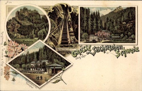 Litho hohnstein sächsische - hohnstein,