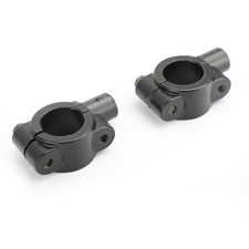 2x 10mm Linksgewinde Spiegelschellel Spiegelhalter für Motorrad 22mm Lenker M10