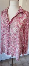 Zara Bluse Tunika Paisley pink Größe XL Neu