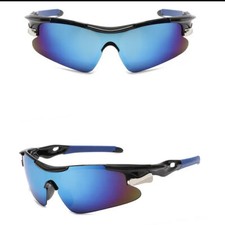 MOUNTAIN BIKE UV400 SONNENBRILLE??OUTDOOR CYCLING BLAU REFLEKTIEREND RADFAHREN