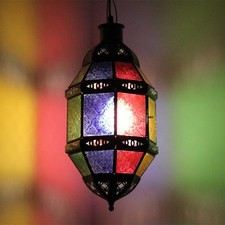 Orientalische bunte Glaslampe