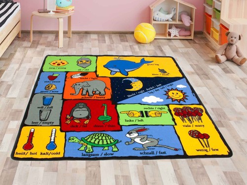 Kinderteppich gegensätze - kinderteppich,