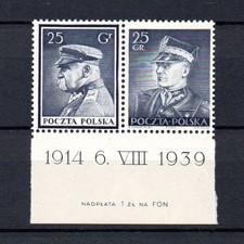 Polen 1939 Freimarken 358/59