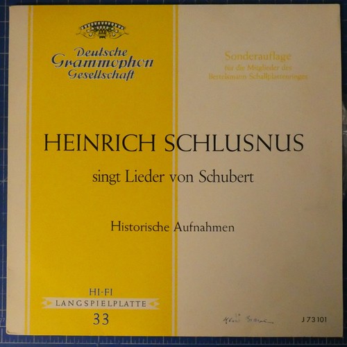 Heinrich schlusnus singt - schlusnus,