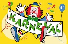 Autoaufkleber Sticker Fahne Karneval / Fasching Flagge Aufkleber