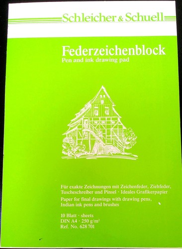 Federzeichenblock schleicher - federzeichenblock,