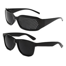 2 Stück Schwarze Rasterbrille