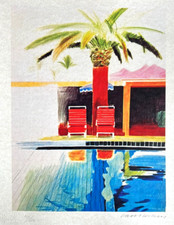David Hockney Litografie COA