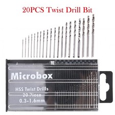 20 tlg. Set HSS-Spiralbohrer