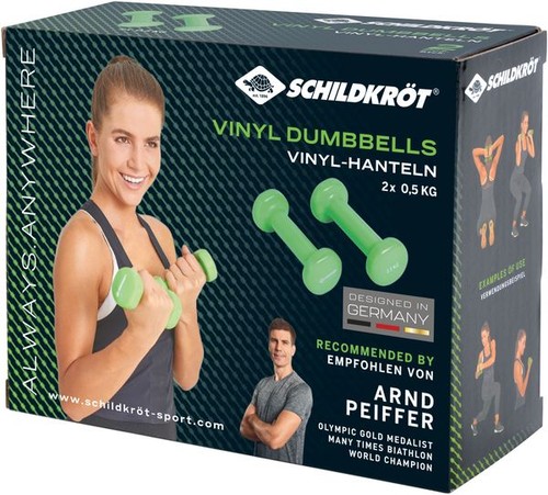 Vinyl hantel set - 2x, 0,5kg