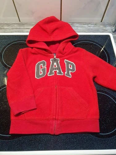 Rote kapuzen fleecejacke - rote,