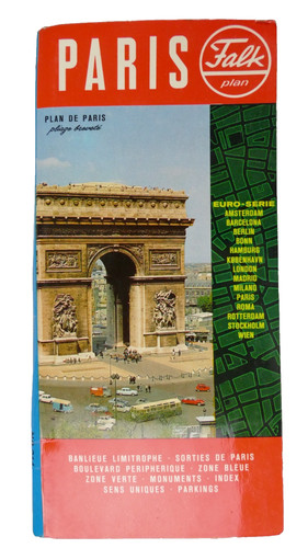 Falk plan paris 1960 - paris,