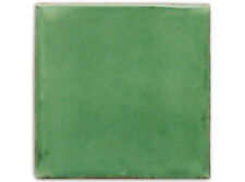 Handbemalte Fliese "Grün gewaschen" aus Mexiko, Kachel, ca.10x10cm, Landhausstil