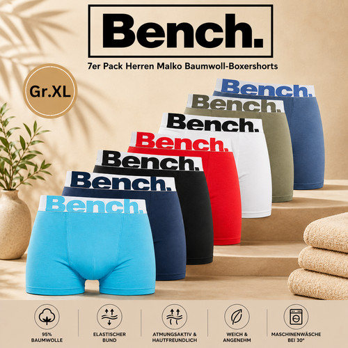 Bench herren boxershorts 7er - bench,