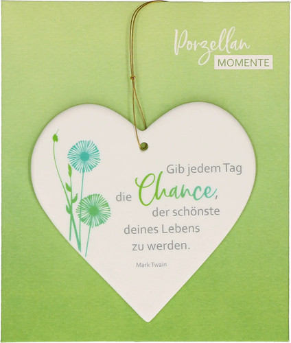 Herz anhänger aus porzellan - herz-anhänger,