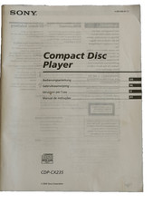 SONY CDP-CX235 Compact Disc