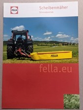 Fella Scheibenmäher Mähwerke Prospekt Traktor Schlepper Bulldog