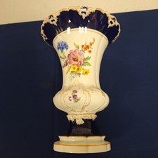 Alte Prunkvase Meissen Kobalt