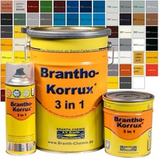 Brantho Korrux 3 in1 400ml 750ml 5l Rostschutzfarbe Korrosionsschutz RAL wählbar