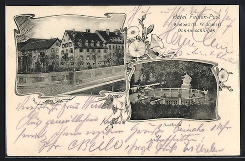Donaueschingen hotel - ak,