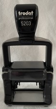 TRODAT Textstempel Professional 5203  (49x28 mm 6 Zeilen) + Ersatzstempelkissen