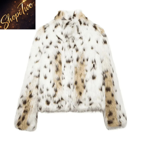 Herbst winter leopard - leopard, faux