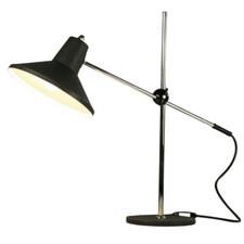 Tisch Lampe Ausleger Gelenkarm Techniker Leuchte Schrumpflack Vintage 60er Jahre