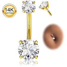 Bauchnabelpiercing, 14G