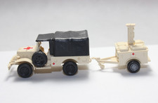 BB303, Alter Roco Dodge WC-52 mit Feldküche Rotes Kreuz in beige TOP OVP 1:87 H0