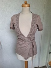 Wickeljacke Noa Noa Gr.S Kurzarm taupe hell sehr guter Zustand