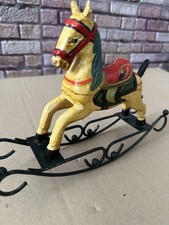 Petit cheval à bascule Schaukelpferd Antik karussell, Pferd, alt Holz