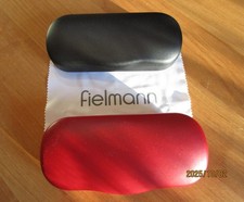2 x Brillenetuis von Fielmann, 1 x rot, 1 x schwarz