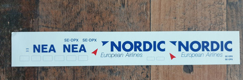 Decal nordic european airlines - nordic,