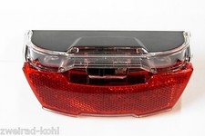 Gazelle Rücklicht LED Batteriebetrieb f Gepäckträger 80mm Solo Vision Hollandrad