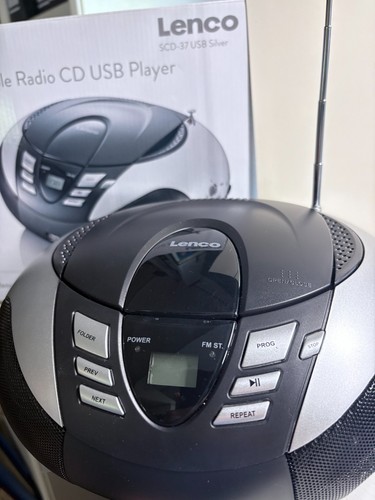 Lenco scd usb silber schw - scd-37, silber/schw